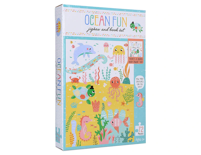 Ocean Fun Jigsaw and Book Set