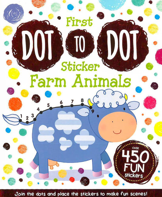 First Dot-To-Dot - Sticker Farm Animals